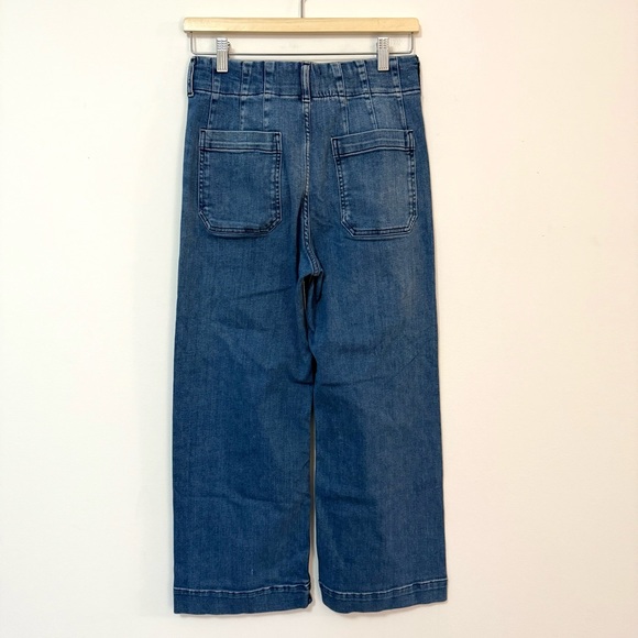 Anthropologie Maeve The Colette Crop High-Rise Wide-Leg Jeans Women’s 27 - Picture 7 of 8